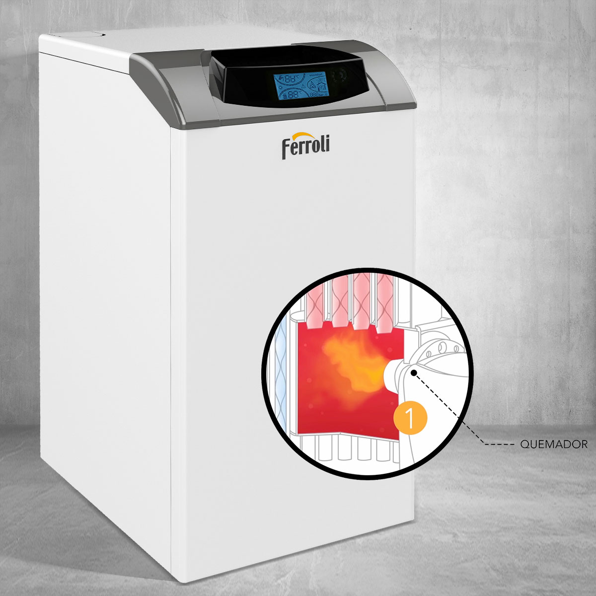 ¿Qué es el quemador de una caldera de gasoil?